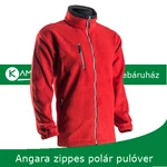 Kép 3/5 - Angara cipzáros polár pulóver piros