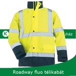 Kép 2/2 - Roadway fluo jólláthatósági télikabát sárga