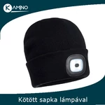 Kép 3/5 - sapka led lámpával (beépített akkumulátorral) fekete