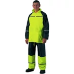 Kép 1/5 - Fluo esőruha fényvisszaverő csíkkal sárga