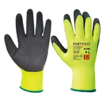 Kép 1/2 - Portwest A140 mártott latex kesztyű, téli kivitel sárga-fekete