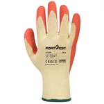 Kép 2/2 - Portwest A100 mártott latex kesztyű narancs színű
