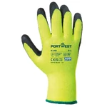 Kép 2/2 - Portwest A140 mártott latex kesztyű, téli kivitel sárga-fekete