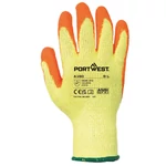 Kép 2/2 - Portwest A150 mártott latex kesztyű (a100 öko verzió) narancs színű