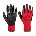 Kép 1/2 - Portwest A310 nylon nitril tenyérmártott piros-fekete kesztyű