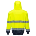 Kép 2/2 - Portwest B317 jól láthatósági zippzáras kapucnis pulóver