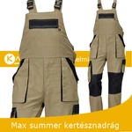 Kép 1/3 - MAX summer nyári kertésznadrág bézs