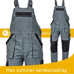 Kép 3/3 - MAX summer nyári kertésznadrág szürke