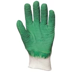Kép 2/2 - Mártott zöld krepp latex, érdes, szellőző kézhát-kifutó-