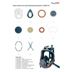 Kép 6/6 - Oxyline OxyPro X8 – Prémium szilikon teljes álarc (CL2, 3M™ Kompatibilis)