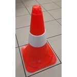 Kép 2/3 - Közlekedési bója ruganyos anyagból 45 cm magas, fényvisszaverő csíkkal