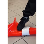 Kép 3/3 - Közlekedési bója ruganyos anyagból 45 cm magas, fényvisszaverő csíkkal