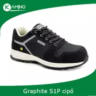 Graphite S1P SRC ESD fekete kompozit félcipő