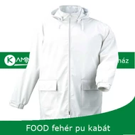 Food fehér pu kabát