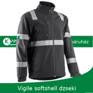 Vigile softshell dzseki fényvisszaverő csíkkal