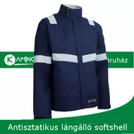 TUISTO antisztatikus lángálló ívvédő és vegyszerálló softshell kabát