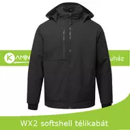 WX2 Eco téli bélelt softshell kabát fekete