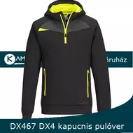 DX4 kapucnis pulóver fekete