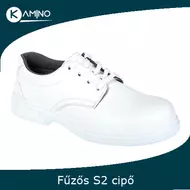 Fw80 vízálló munkavédelmi cipő, fűzős, s2 fehér