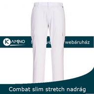 S231 stretch slim combat nadrág fehér