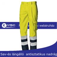 Supertech sav-és lángálló antisztatikus jólláthatósági nadrág