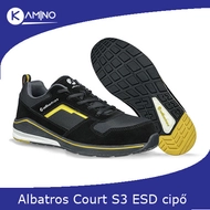 Albatros Court fekete S3 ESD HRO SRC munkavédelmi cipő