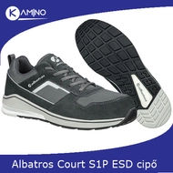 Albatros Court szürke S1P ESD HRO SRC munkavédelmi cipő