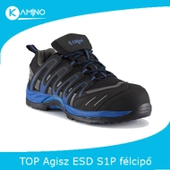 TOP AGISZ  S1P  ESD  félcipő  kék