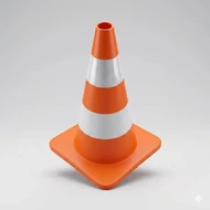 Jelzőbója piros-fehér 54cm