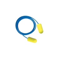 3m es-01-005 earsoft zsinóros munkavédelmi fül-dugó, neon sárga snr 36db