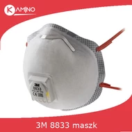 3M 8833b FFP3 részecskeszűrő félálarc