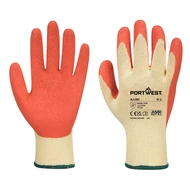 Portwest A100 mártott latex kesztyű narancs színű