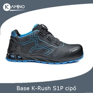 Base K-Trek munkavédelmi cipő S1P hro src fekete-kék
