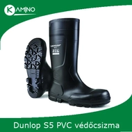 Dunlop Work-it S5 fekete PVC védőcsizma