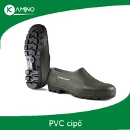Dunlop Wellie pvc vízálló zöld színű cipő