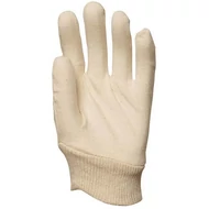 Pamutkesztyű, 30 gr-os fehér interlock, mandzsettával