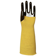 Kötött sárga kevlar karvédő, hő- és vágásbiztos_35 cm