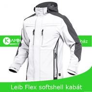 LEIB Flex softshell munkakabát fehér