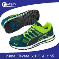 Puma Elevate Knit zöld S1P ESD munkavédelmi cipő