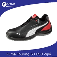 Puma Touring fekete S3 ESD munkavédelmi cipő