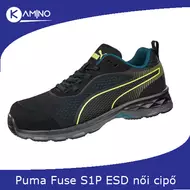 Puma Fuse knit black S1P ESD női munkavédelmi cipő