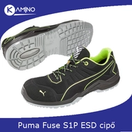 Puma Fuse Green S1P ESD munkavédelmi cipő