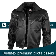 Qualitex prémium pilóta dzseki fekete