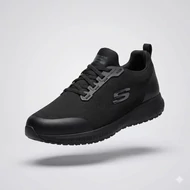 SQUAD SR - SKECHERS női munkacipő fekete