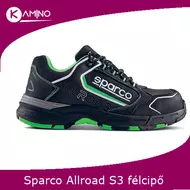 Sparco ALLROAD munkavédelmi cipő S3 fekete-zöld