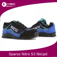Sparco NITRO PETTER munkavédelmi cipő S3 fekete-kék