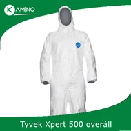 Tyvek classic 500 xpert kapucnis fehér overál-Teljeskörű védelem