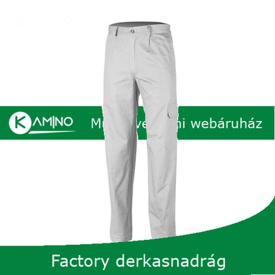 Factory fehér munkavédelmi derekas nadrág