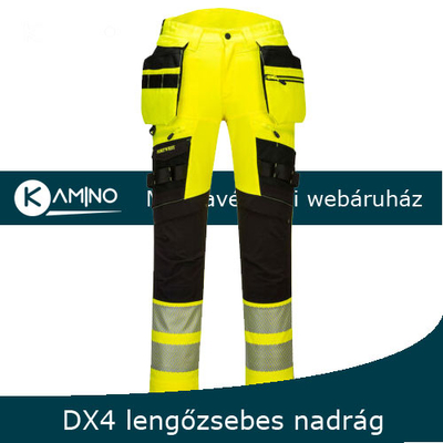 DX 442 DX4 lengőzsebes fluo jólláthatósági nadrág