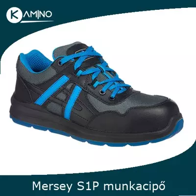 FT60 - Portwest Compositelite Mersey  S1P munkavédelmi cipő fekete-kék